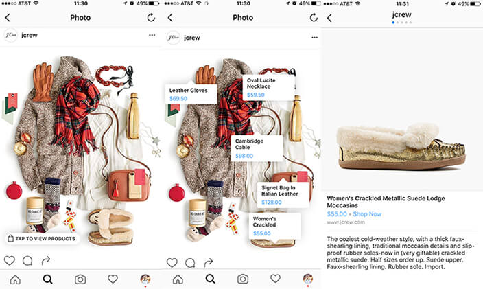 social shopping en instagram